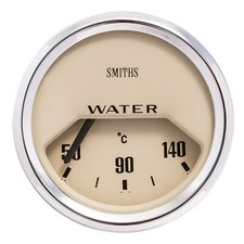 Smiths Classic Electrical Water Temp Gauge Magnolia Dial / Chrome Bezel - 52mm