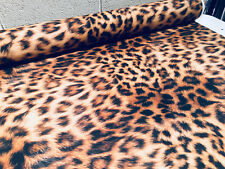 DIGI Leopard Animal Print Fabric Panther Fur Cotton Curtain Material -140cm wide
