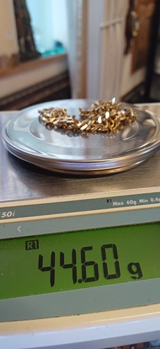9ct 375 gold flat curb - 9ct/375,
