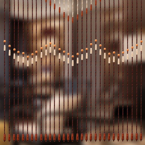 New 190cm wooden beaded - 90*190cm,