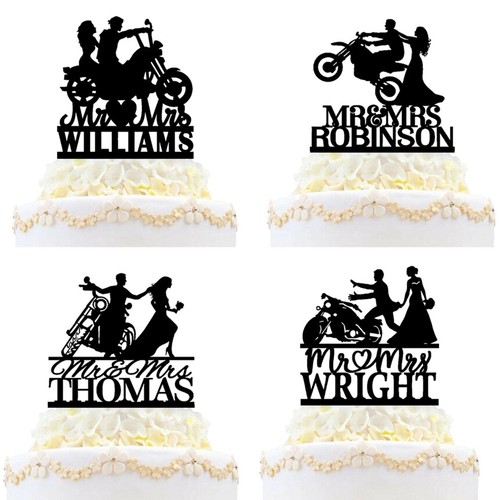 Biker motorcycle wedding - wedding, cake
