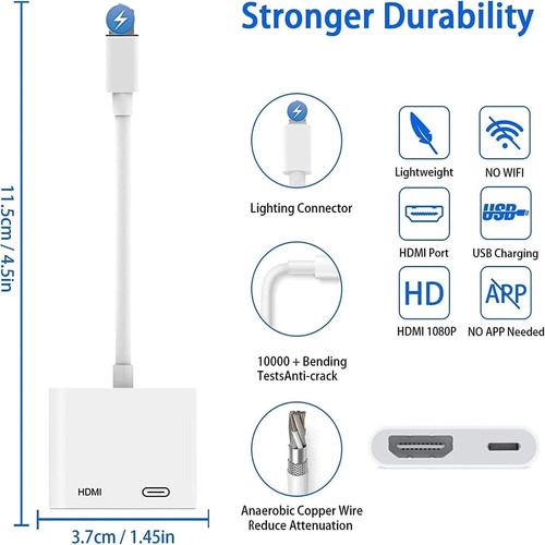 For apple light ning hdmi - for, to