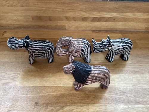 Kenya carved soapstone animals - kenya,