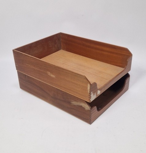 Pair vintage wooden - of,