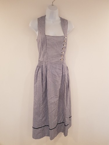 Vintage dress blue - dress, white