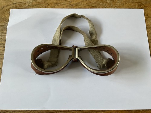 Ww2 raf aviation goggles with - ww2,