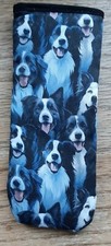 BORDER COLLIES  GLASSES CASE cotton