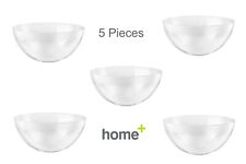 5 x 2800ml Large Salad Serving Bowls Clear Hard Plastic Party Home Kitchen Bowl