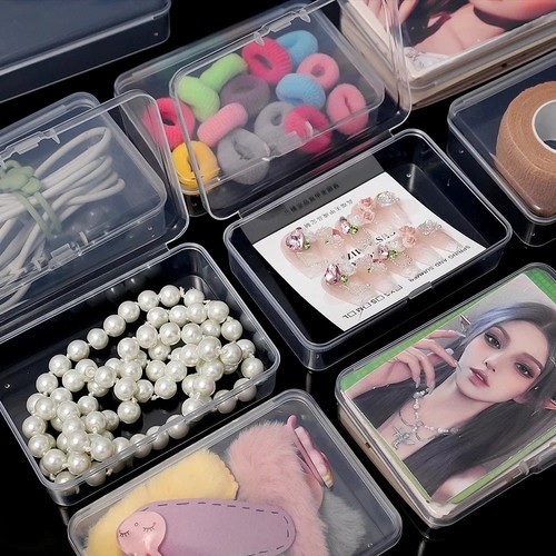 Clear plastic storage box - clear,
