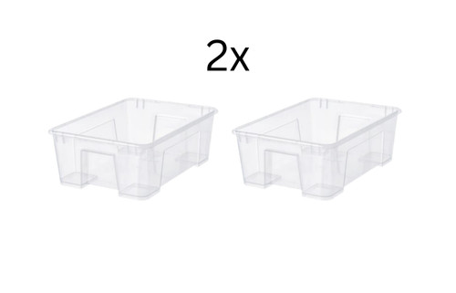 Ikea 11l transparent - 2x,