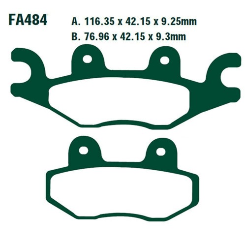 Brake pads pair std - pads,