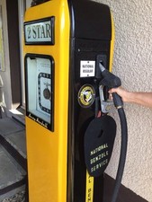 Vintage Petrol Pump - Vintage Petrol Pump NATIONAL BENZOLE Fuel Splash Matt 
