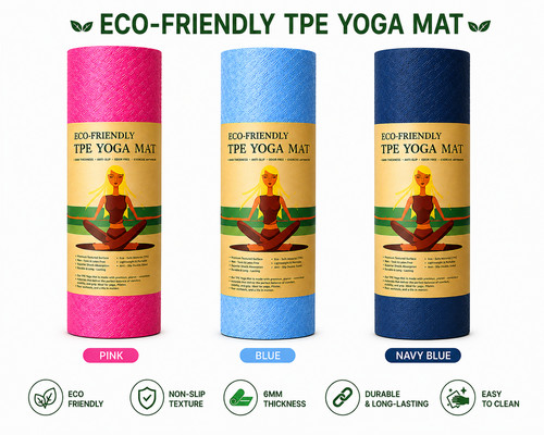 Premium tpe yoga mat thick - premium,
