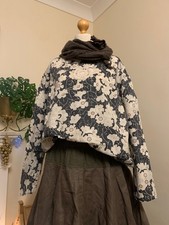 Sweet Cottagecore Ewa I Walla Beige Toast Plaid Embroidered Frilled Blouse 14 16