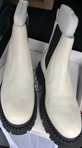 Ash white leather chelsea - ash,