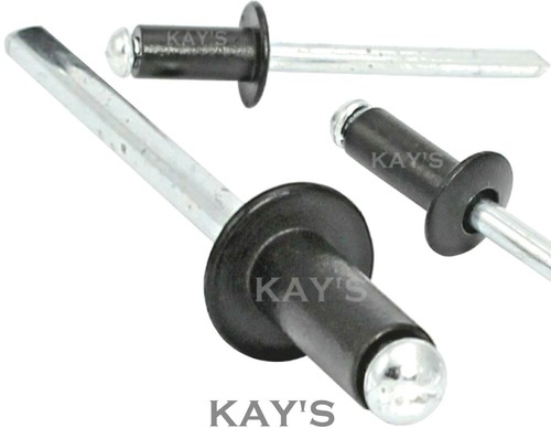 Black pop rivets - rivets, aluminium