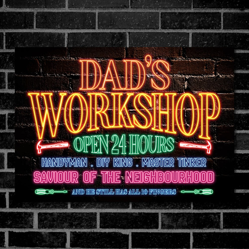 Personalised dad workshop - personalised, dad's