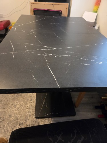 Black marble cofee table - , l