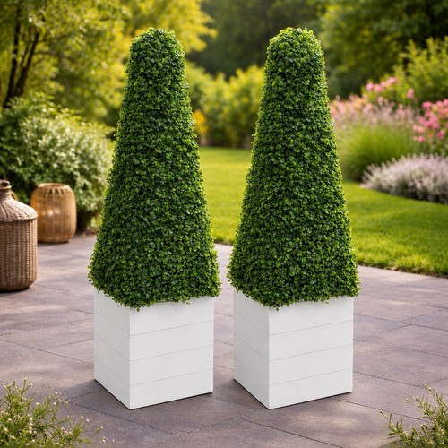 Artificial buxus pyramid - artificial, cone