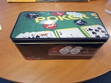 Poker Chip Set with Cards and