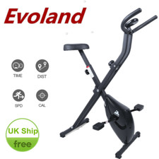 Folding Exercise Bike Fitness Adjustable Resistance Cardio Workout Indoor Cycle