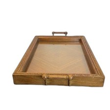 Antique walnut butler serving - antique,