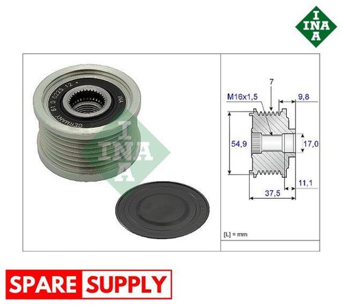 Alternator freewheel clutch - alternator,