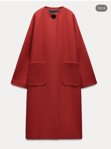 Zara long manteco - long, wool