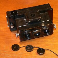 ROLLEI HEIDOSCOP 3D stereo vintage camera No.4025 CZJ 5.5cm f4.5 Tessar Lenses