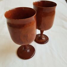 Rosewood wooden cup goblets