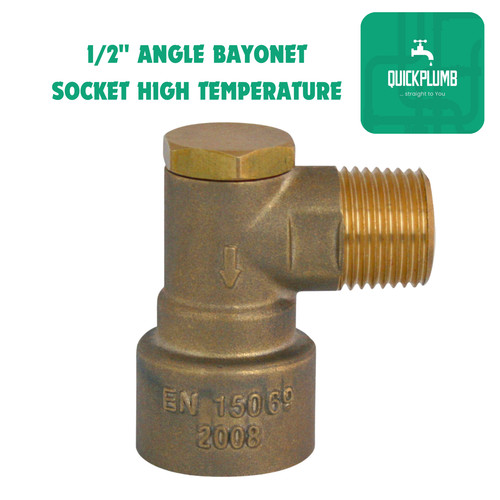 Gas bayonet brass socket - gas, elbow