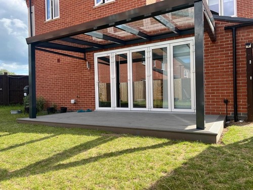 Glass veranda garden - -,