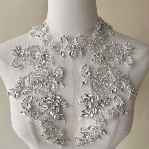 Pair rhinestone applique - 1,