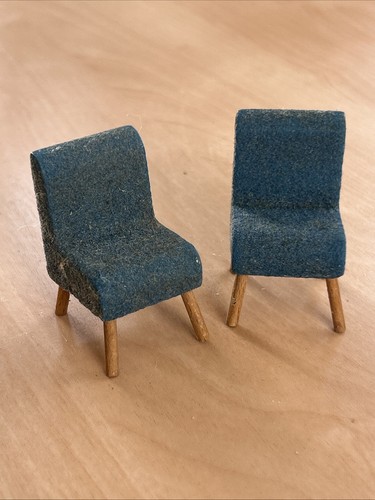 Vintage dolls house chairs - vintage,
