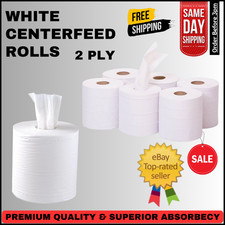 White 2 Ply Centerfeed Rolls