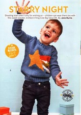 ~ Pull-Out Knitting Pattern For Child's Shooting Star Sweater ~ 1 ~ 9 years old