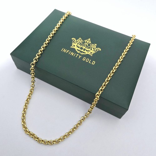 9ct gold 5mm smooth belcher - 9ct,
