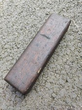 Composition Oil Sharpening stone 8" x 2" x 1" In Wooden Box 9½X 2⅝"