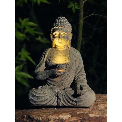 Solar buddha statue garden - solar,