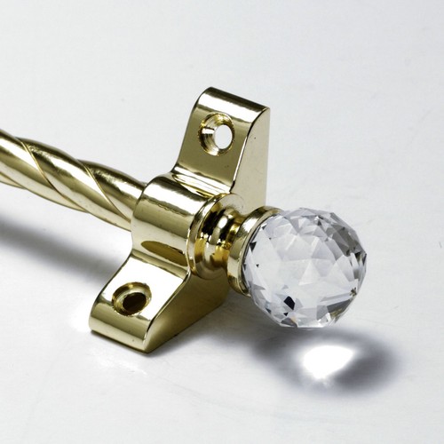 Polished brass stair - polished, rods