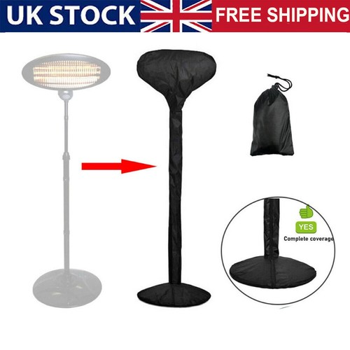 Electric black patio heater - black,