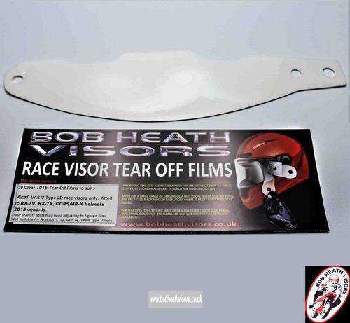 Visor tear offs fit - to,