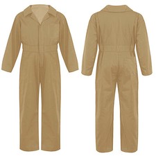 Boys Girls Jumpsuits Overall Mechanic Costume Long Sleeve Coveralls Boiler Suit
