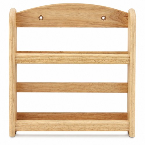 Wooden tier spice rack wall - 2,