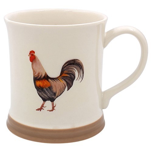 Country life hen cockerel - life, &