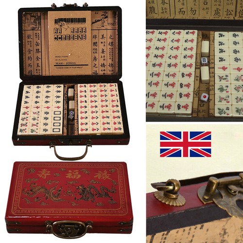 Vintage mahjong rare 144 - 144, tiles