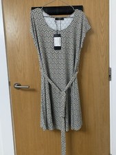 Max Mara Weekend Salmo dress Beige Brown Size L UK 14 BNWT Sleeveless Short Belt