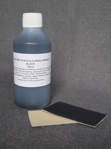 Leather dye colourant black - leather,