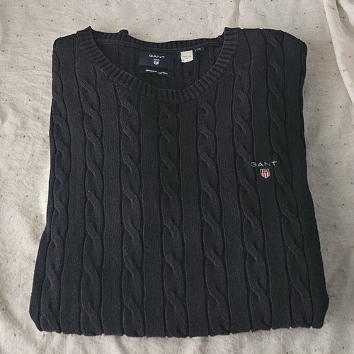 Men navy gant cable knit - men’s,