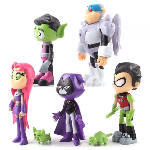 7pcs teen titans robin - teen, go